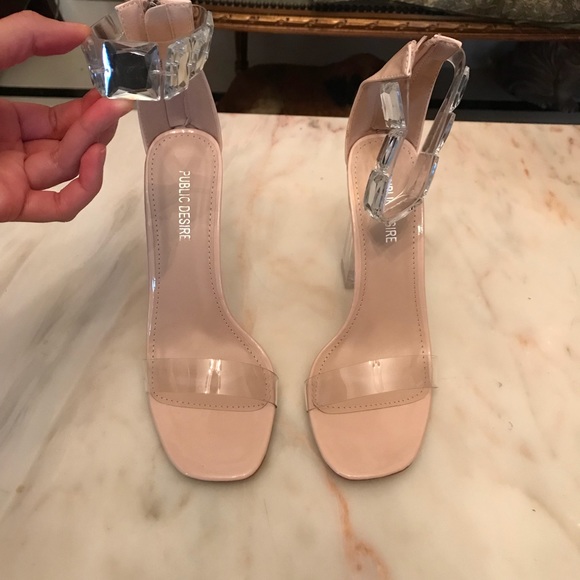 BRAND NEW Public Desire clear heels - Picture 5 of 8